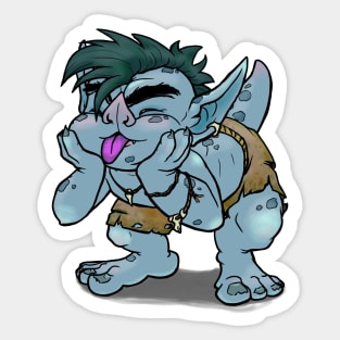 Goblin Raspberry Sticker